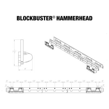 BlockBuster® HammerHead® line drawing
