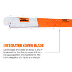 BlockBuster highway carbide snow plow cutting edge blade system integrated cover blade