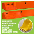 Vulcan super high-strength steel nose guards wear like excavation teeth