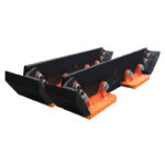 MoDUS modular snow pusher shoe assembled right and left shoe for Pro-Tech snow pusher plows