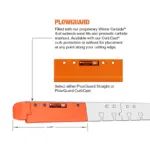 Patriot highway steel snow plow cutting edge blade system PlowGuard CurbCast and PlowGuard Straight