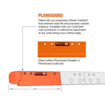 Patriot highway steel snow plow cutting edge blade system PlowGuard CurbCast and PlowGuard Straight