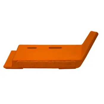 Vulcan V-Plow steel cutting edge system nose guard bottom view