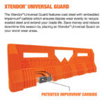 Xtendor® Universal features cast steel with Impervium® carbide to ensure blades wear evenly.