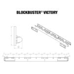 BlockBuster® Victory® Steel Cutting Edge System line drawing