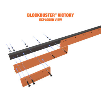 BlockBuster® Victory® Steel Cutting Edge System parts exploded