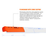 Victory highway steel snow plow cutting edge blade system curb guard casting
