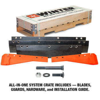 CeramiFLEX municipal/contractor ceramic snow plow cutting edge blade system crate contents