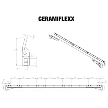 CeramiFLEX® Ceramic Cutting Edge System line drawing