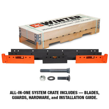 Common Sense highway steel snow plow cutting edge blade system crate contents
