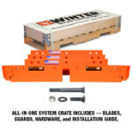 Patriot highway steel snow plow cutting edge blade system crate contents