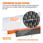 Perforated Blade System versatile mounting