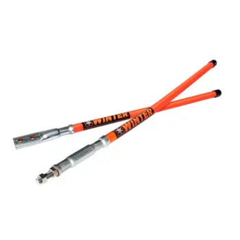 28" Snow Plow Blade Markers - 304 Stainless Steel Guides With High Visibility Reflective Strips