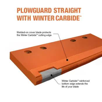 Plowguard Straight with Winter carbide with callouts