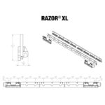 Razor<sup>®</sup> XL Carbide Cutting Edge System - Line Drawing