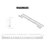RoadMAXX® Carbide Cutting Edge System line drawing
