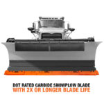 Razor highway/contractor carbide snow plow cutting edge blade system on truck
