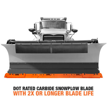 Razor highway/contractor carbide snow plow cutting edge blade system on truck