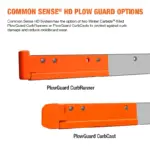 Common Sense steel snow plow cutting edge blade system PlowGuard options