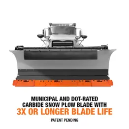 Razor® XL with Winter Carbide™ Snow Plow Cutting Edge System - Patent Pending