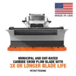 Razor XL with Winter Carbide Cutting Edge System on truck