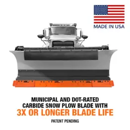 Razor XL with Winter Carbide Cutting Edge System on truck