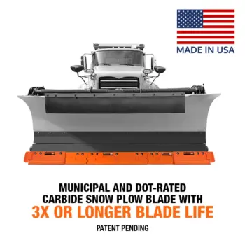 Razor XL with Winter Carbide Cutting Edge System on truck