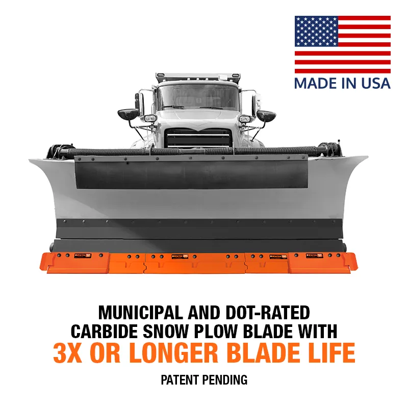 Razor® XL with Winter Carbide™ Snow Plow Cutting Edge System - Patent Pending